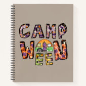 Halloween Camping | Word Pun Notitieboek (Voorkant)