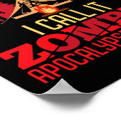 Halloween Camping Zombie Apocalypse Training Fun Poster (Hoek)