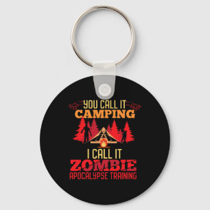 Halloween Camping Zombie Apocalypse Training Fun Sleutelhanger
