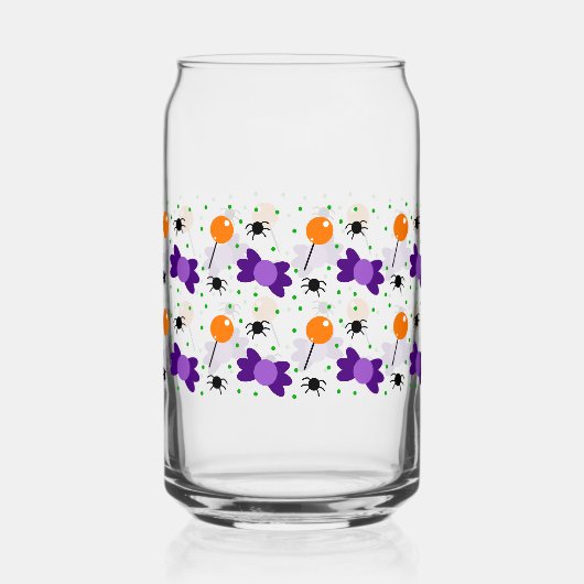 Halloween Can Glass Halloween Home Decor Blikvorm Glas (Voorkant)