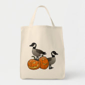 Halloween Canada Ganzen Vogels met Jack-o-lantaarn Tote Bag (Voorkant)