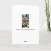 Halloween Candelabra en Skull Halloween Kaart (Achterkant)