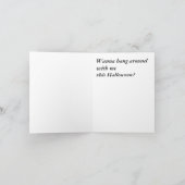 Halloween Candlebats Kaart (Binnen)