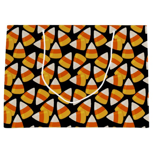 Halloween Candy Corn Black Groot Cadeauzakje (Voorkant)