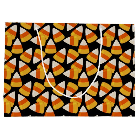 Halloween Candy Corn Black Groot Cadeauzakje (Achterkant)