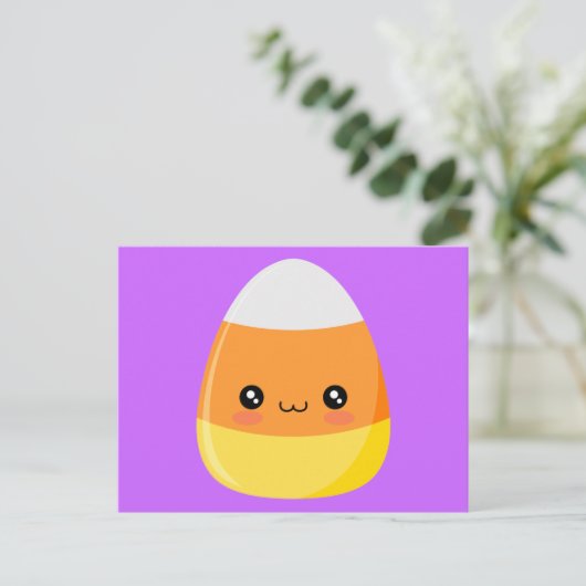 Halloween Candy Corn Briefkaart (Staand voorkant)