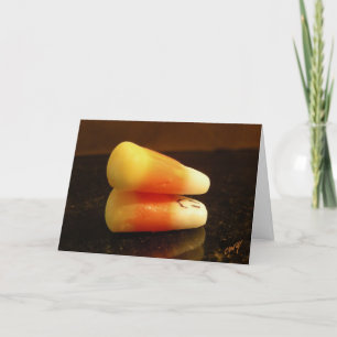 Halloween Candy Corn Card Kaart