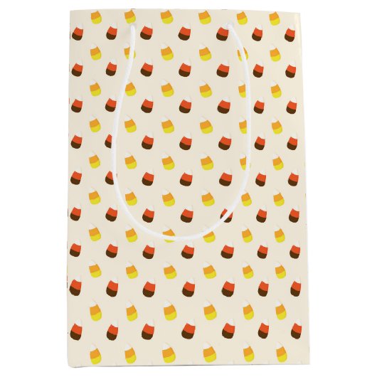 Halloween Candy Corn Chocolate Vanilla Medium Cadeauzakje (Voorkant)