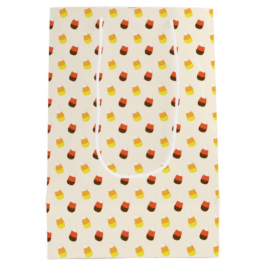 Halloween Candy Corn Chocolate Vanilla Medium Cadeauzakje (Achterkant)