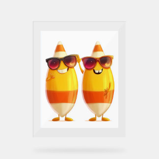 Halloween Candy Corn Crew Acryl Bord