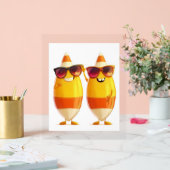 Halloween Candy Corn Crew Acryl Bord (Huwelijk)