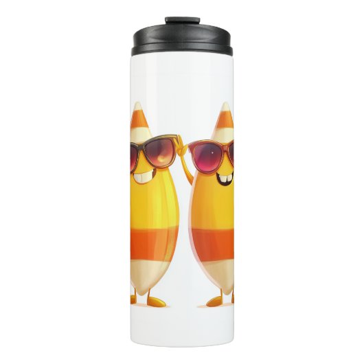 Halloween Candy Corn Crew Thermosbeker (Voorkant)
