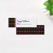 Halloween Candy Corn Custom Cft Label Mini Visitekaartjes (Bureau)