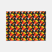 Halloween Candy Corn Fleece Deken (Voorkant (Horizontaal))