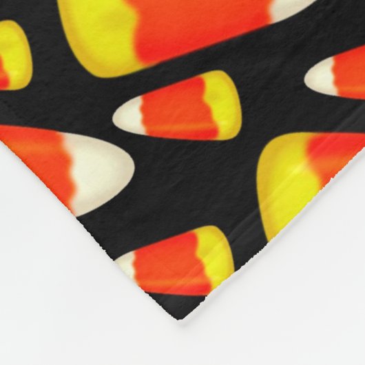 Halloween Candy Corn Fleece Deken (Hoek)