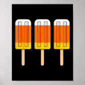 Halloween Candy Corn Fun Ice Cream Popsicles Poster (Voorkant)