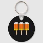 Halloween Candy Corn Fun Ice Cream Popsicles Sleutelhanger (Achterkant)