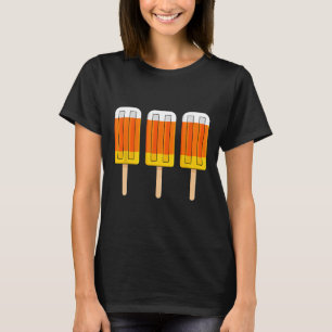 Halloween Candy Corn Fun Ice Cream Popsicles T-shirt