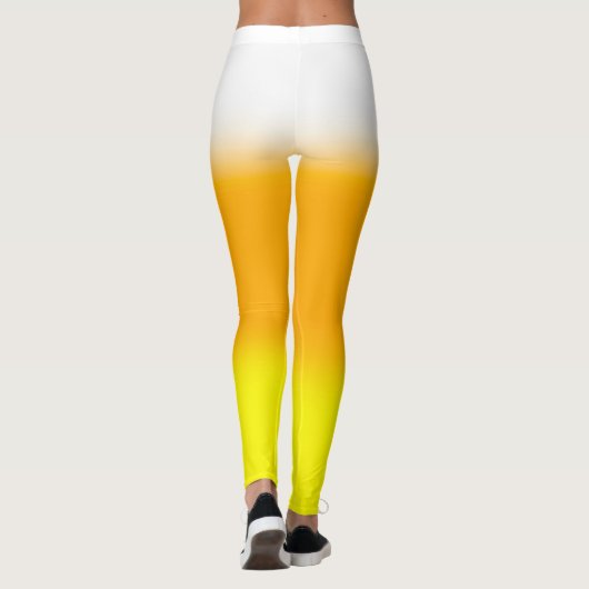 Halloween Candy Corn Gradient Leggings (Achterkant)