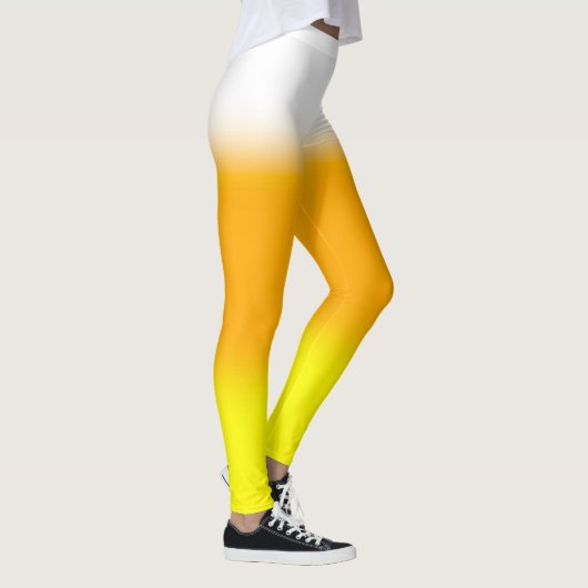 Halloween Candy Corn Gradient Leggings (Rechts)