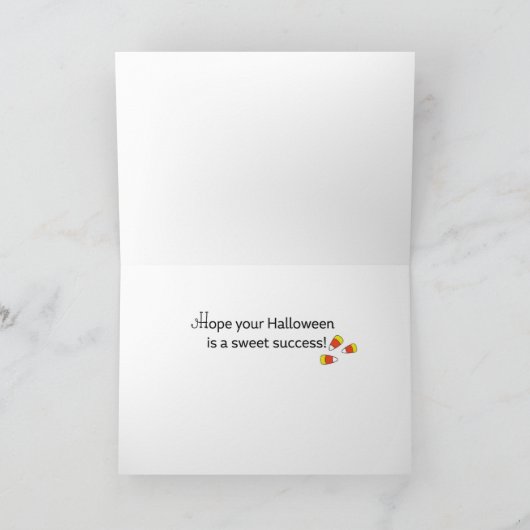 Halloween Candy Corn Humor Kaart (Binnen)