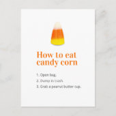 Halloween Candy Corn Joke Briefkaart (Voorkant)