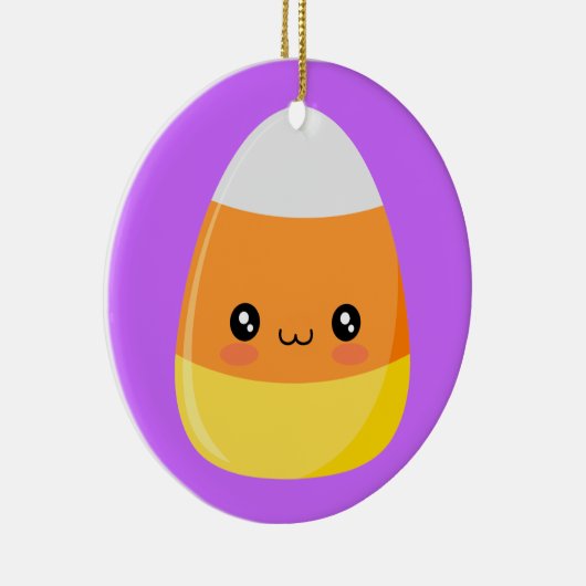 Halloween Candy Corn Keramisch Ornament (Rechts)