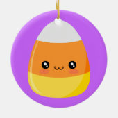Halloween Candy Corn Keramisch Ornament (Achterkant)