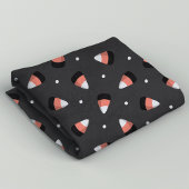 Halloween Candy Corn op zwart patroon Stof