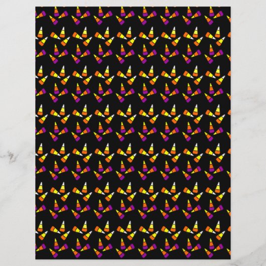 Halloween Candy Corn Paper Flyer (Achterkant)