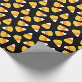 Halloween Candy Corn Patroon Wrapping Papier (Hoek)