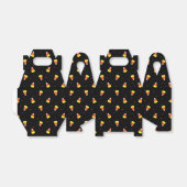 Halloween Candy Corn Pattern Bedankdoosjes (Uitgevouwen)