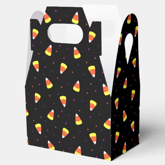 Halloween Candy Corn Pattern Bedankdoosjes (Geopend)