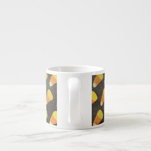 Halloween Candy Corn Pattern Espresso Kop (Achterkant)