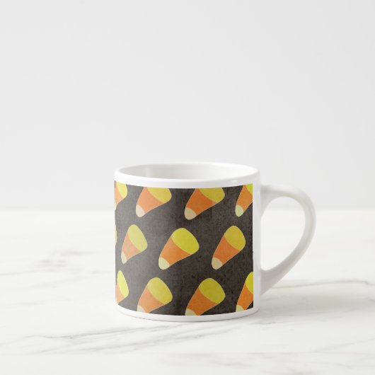 Halloween Candy Corn Pattern Espresso Kop (Rechts)