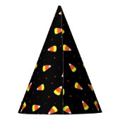 Halloween Candy Corn Pattern Feesthoedjes (Achterkant)