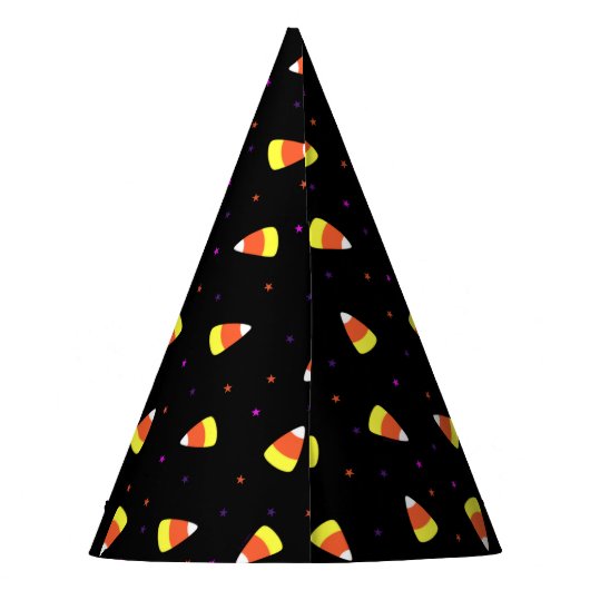 Halloween Candy Corn Pattern Feesthoedjes (Achterkant)