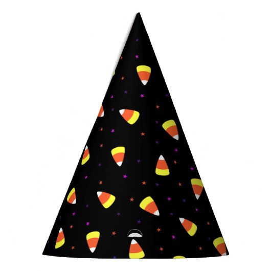 Halloween Candy Corn Pattern Feesthoedjes (Links)