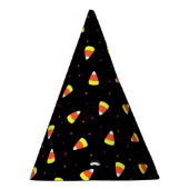 Halloween Candy Corn Pattern Feesthoedjes (Rechts)