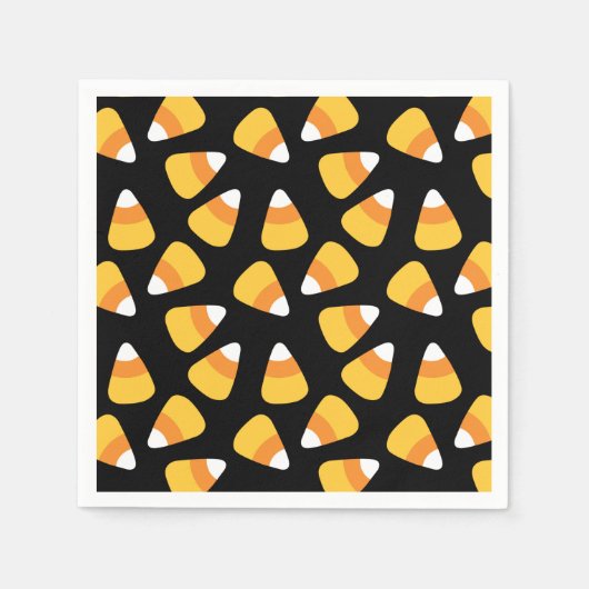 Halloween Candy Corn Pattern Paper Napkins Servetten (Voorkant)