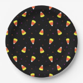 Halloween Candy Corn Pattern Papieren Bordje (Voorkant)