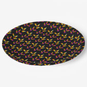 Halloween Candy Corn Pattern Papieren Bordje (Gekanteld)