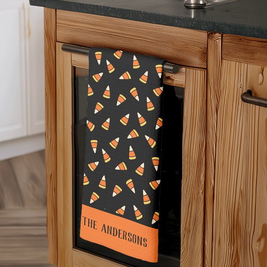 Halloween Candy Corn Pattern Persoonlijk Theedoek