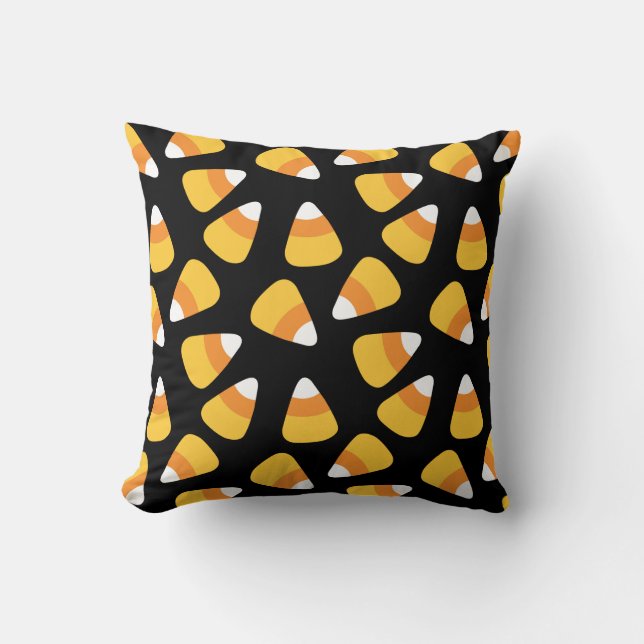 Halloween Candy Corn Pattern Pillow Kussen (Voorkant)