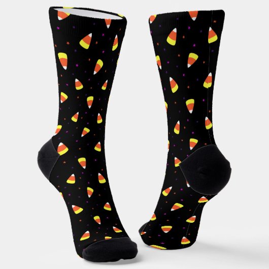 Halloween Candy Corn Pattern Sokken (Gebogen)