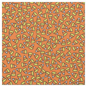 Halloween Candy Corn Pattern Stof (Close Up)