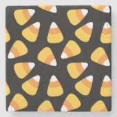 Halloween Candy Corn Pattern Stone Onderzetter (Voorkant)