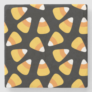 Halloween Candy Corn Pattern Stone Onderzetter
