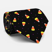 Halloween Candy Corn Pattern Stropdas (Opgerold)