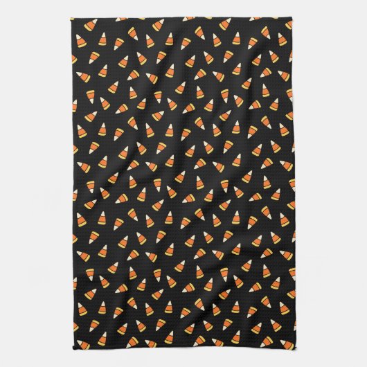 Halloween Candy Corn Pattern Theedoek (Verticaal)